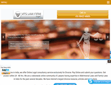 Tablet Screenshot of divorcelawyerindia.com